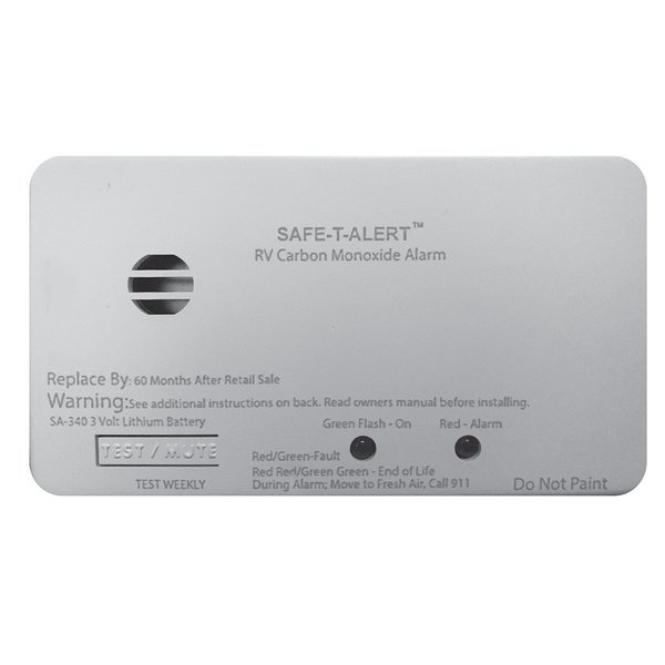 Safe-T-Alert Safe-T-Alert SA-340 White RV/Marine Battery Powered CO2 Detector - Rec SA-340-WT